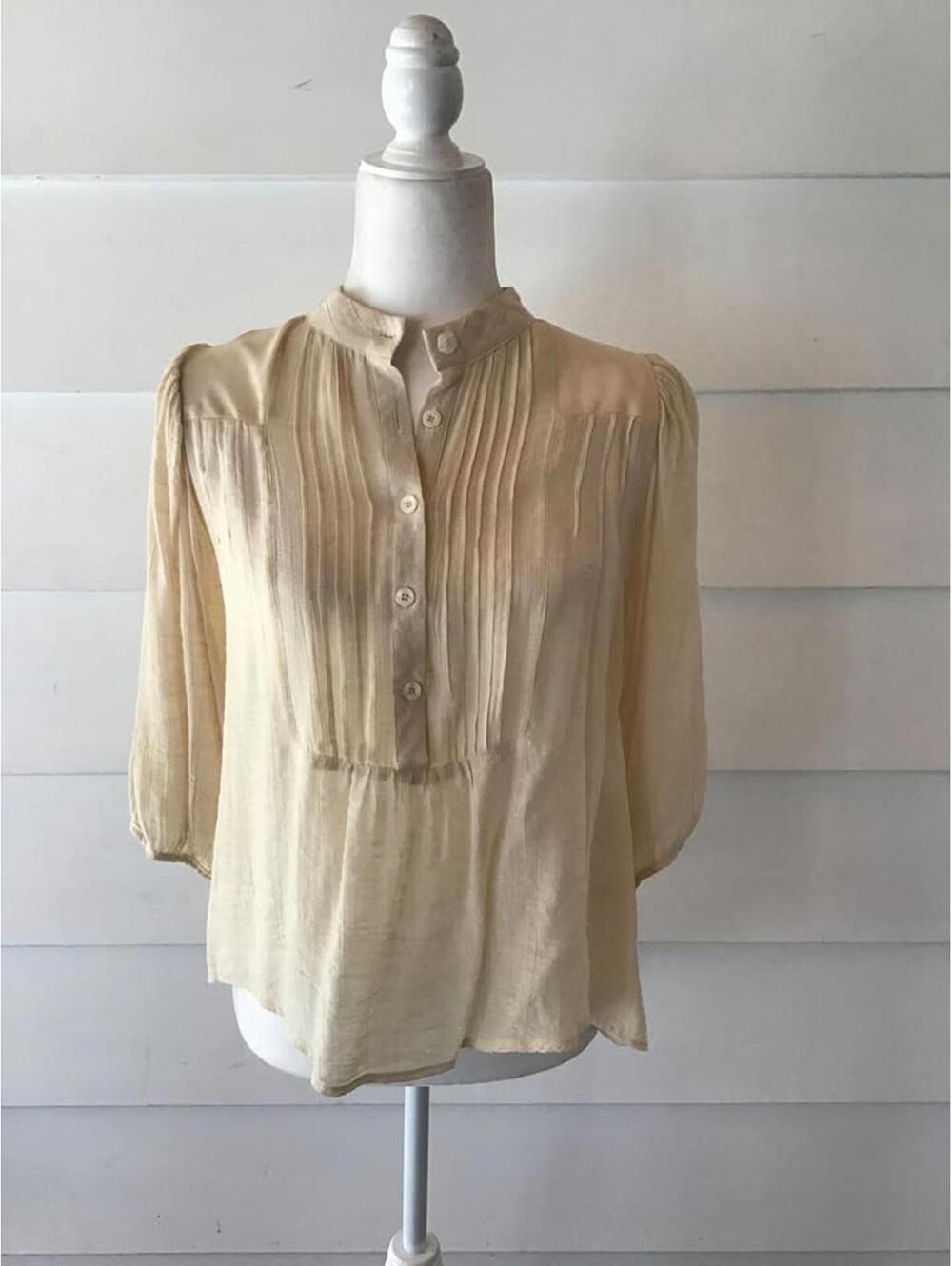 Pippa Lynn Beige Flowy small oversized Tunic Top